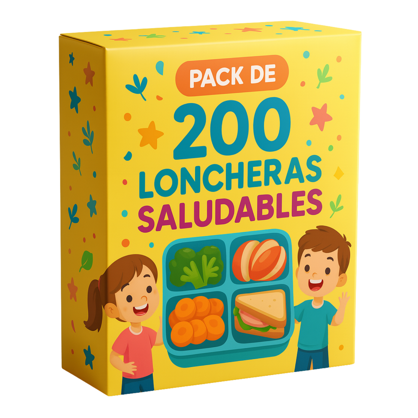 Pack 200 ( Incluye 200 ideas de loncheras saludables, rápidas y nutritivas. Recetas, tips de organización y una guía de compras)